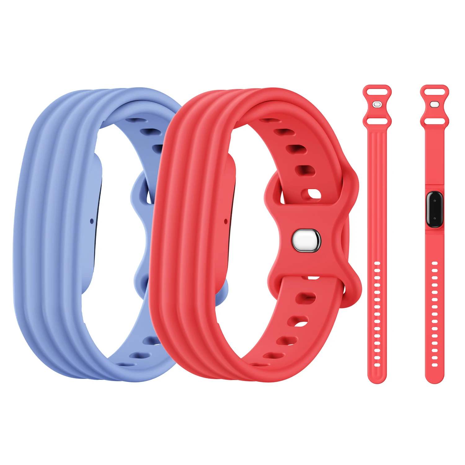 Compatible Silicone Band for Fitbit Air Soft Skin Friendly Secure Hard Shell Coating Vibrant Colors
