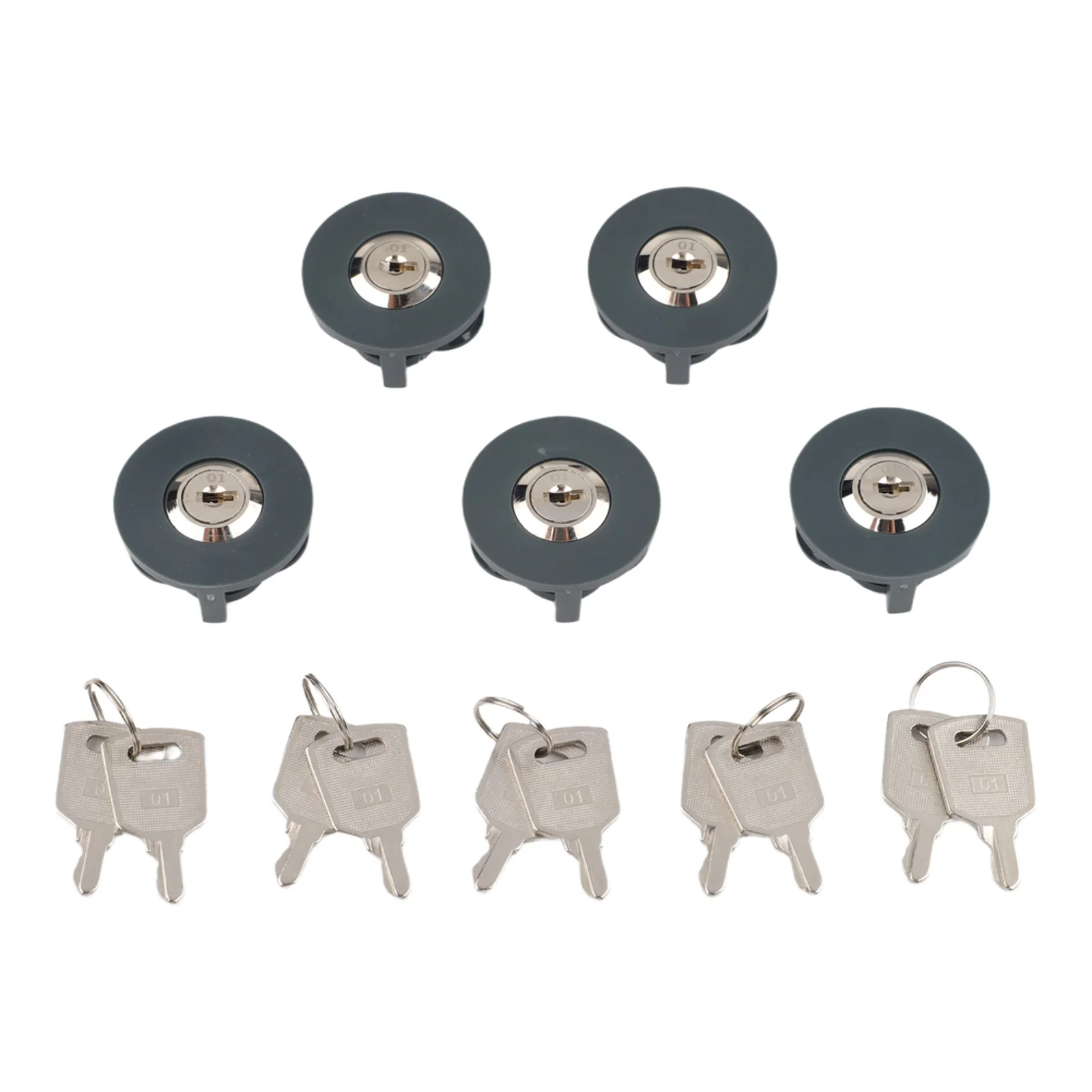 5PCS Zinc Alloy Socket Lock With Key Theft Outlet Cover For Child Protection Home Electrical Wall Plates Safety Accessories