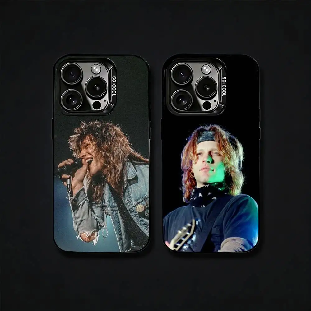 

Bon J-Jovi Band Phone Case For iPhone17, 16,15,14,13,12 Pro Max Black Candy Matte Shockproof Cover