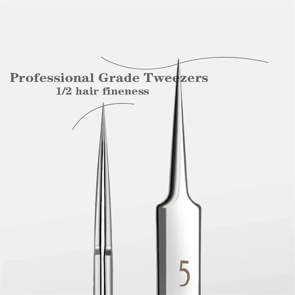 German Ultra-fine No. 5 Cell Pimples Blackhead Clip Tweezers Beauty Salon Special Scraping & Closing Artifact Acne Needle Tools