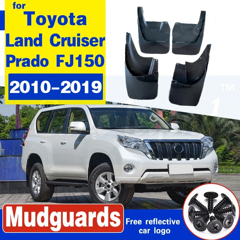 Car Mudflap for Toyota LAND CRUISER PRADO FJ150 2010-2019 Fender Mud Guard Flap Splash Flaps Mudguards Accessories 2015 2016