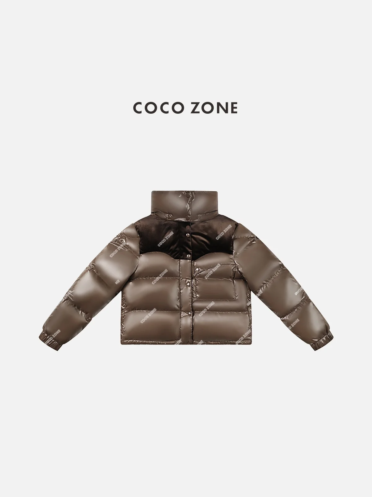 

Winter Du down Jaet ZONE 90% White Goose down Puffer Coat Commute Sle Nylon Material Long Sve Stand Collar