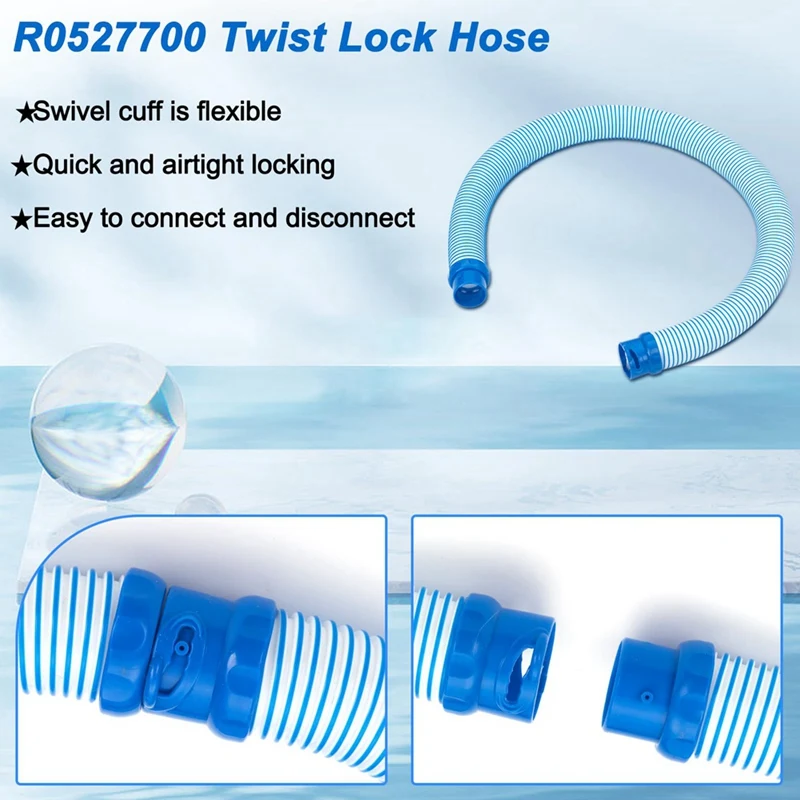 R0527700 Lock Small Hose Pool Cleaning Hoses Replacement Parts For MX6,MX8 Swimming Pool Cleaner