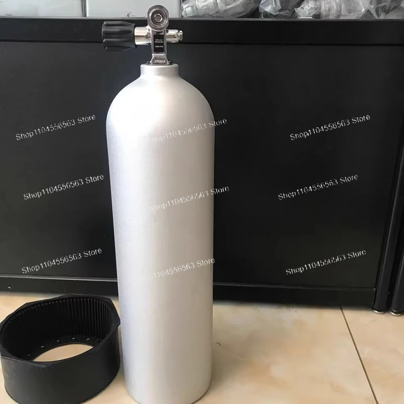 12L diving aluminum bottle, aluminum alloy diving bottle, imported bottle head valve 12 liters diving gas cylinder, scuba