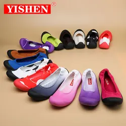 YISHEN-Chaussures de danse de yoga en plein air pour femmes, baskets plates décontractées légères pour femmes, mocassins à enfiler, chaussures de sport