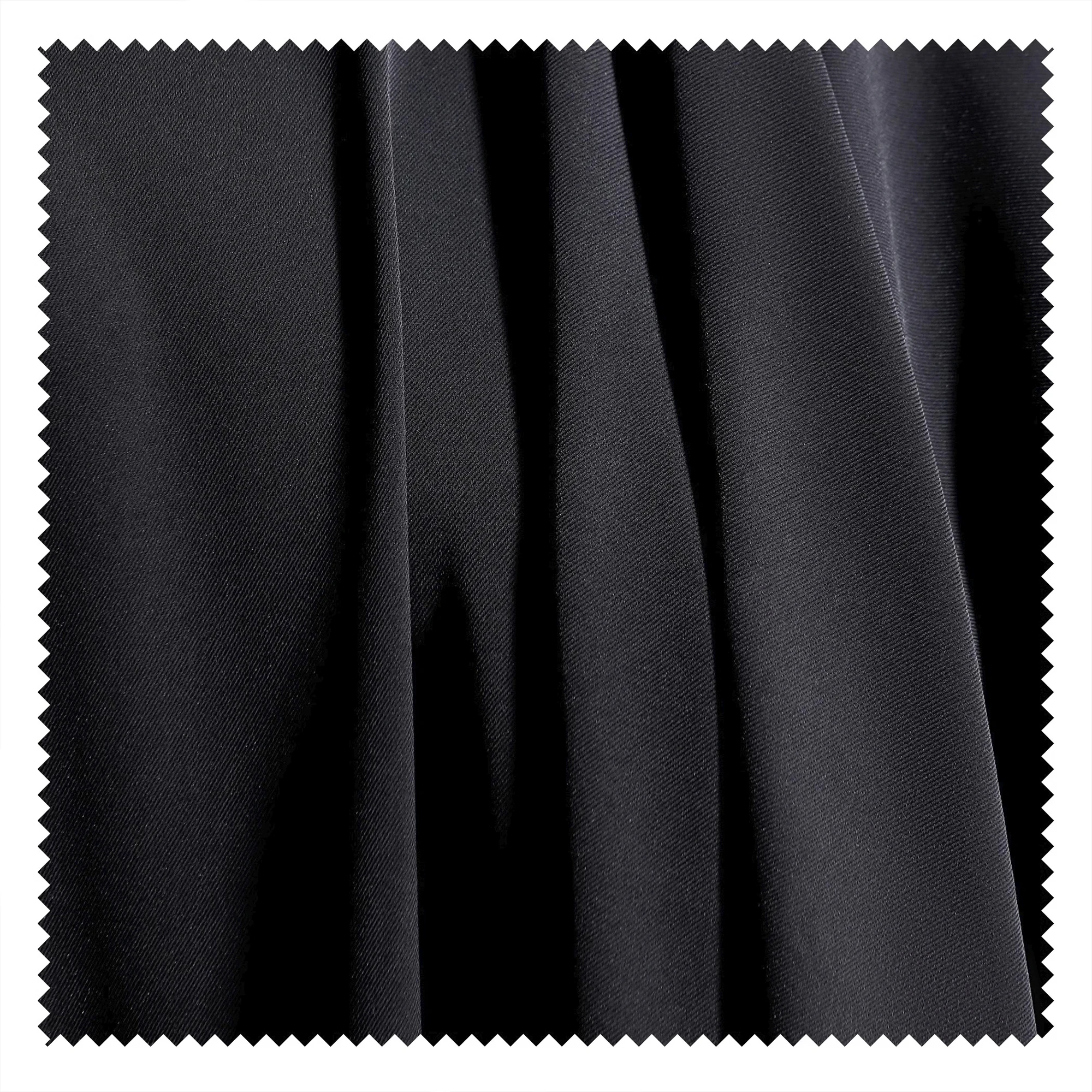 Black anti-wrinkle suit cloth twill silk draping creative custom suit jacket trouser skirt clothing designer fabric