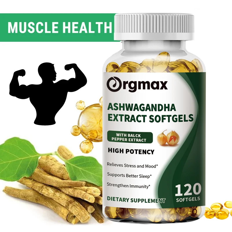 Organic Ashwagandha Extract Capsule Anti-oxidation, Lipid-lowering, Decompression, Improving Sleep, Enhancing Immunity