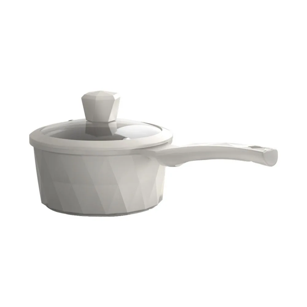 Light Luxury Series pentola in ceramica di titanio Diamond Wok pentola per zuppa padella per latte pentola antiaderente antiaderente Set di utensili