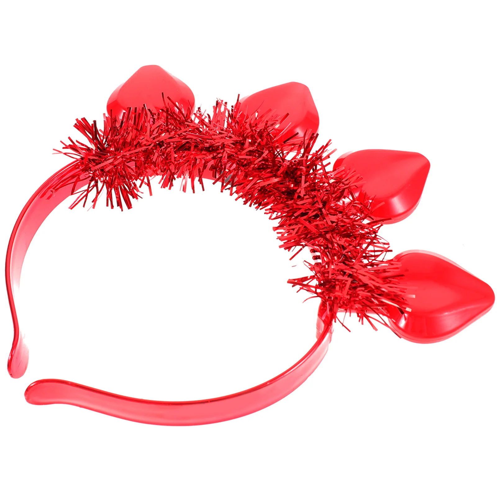 عصابة رأس مضيئة على شكل قلب إكسسوارات عيد الحب للنساء والفتيات ملابس الحفلات على شكل قلب هيرباند ديكور هدية عيد الحب #4