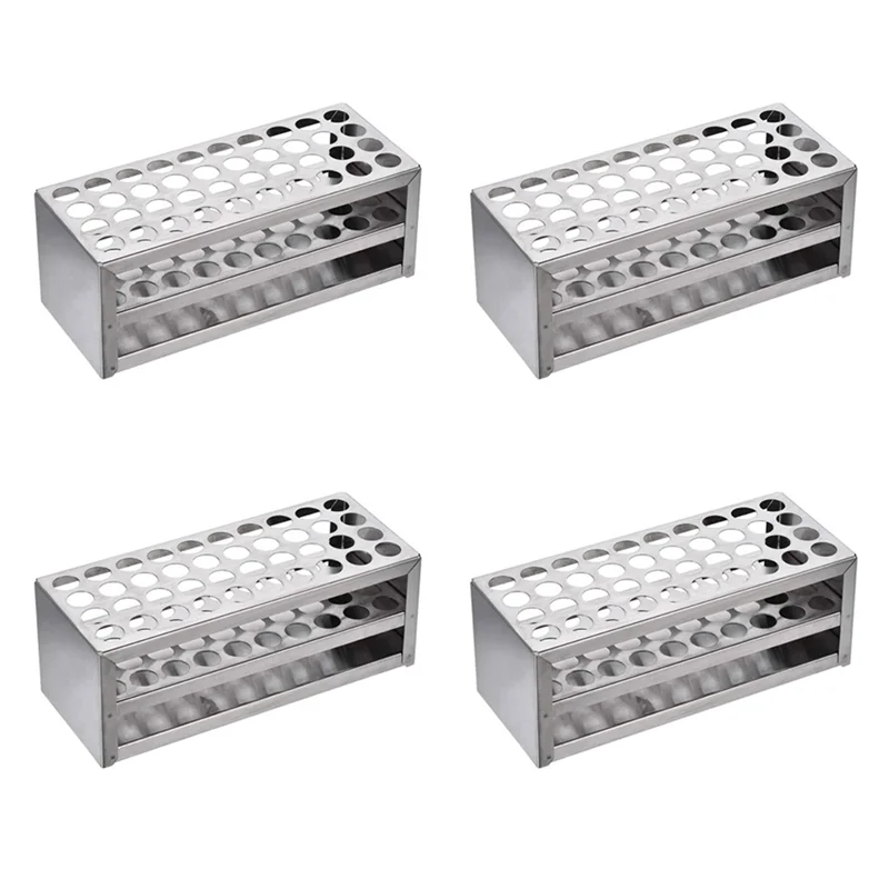 4 шт., 14 мм, алюминиевая стойка для пробирок с 40 отверстиями, многофункциональный лабораторный держатель для пробирок, лабораторное оборудование