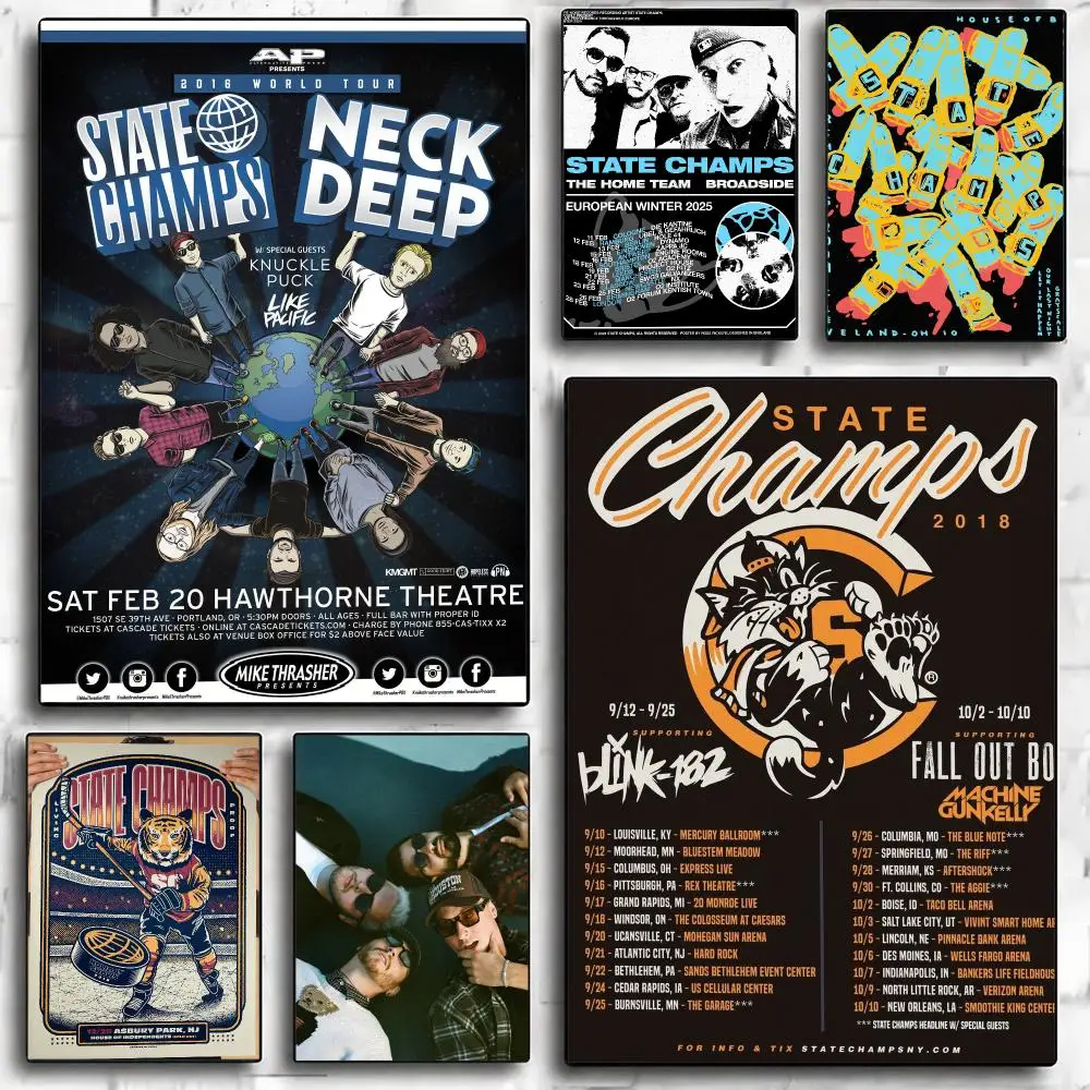 band S-State Champs-S Painting Calligraphy Nature Inspired Artwork for Living Room  Home Decoration