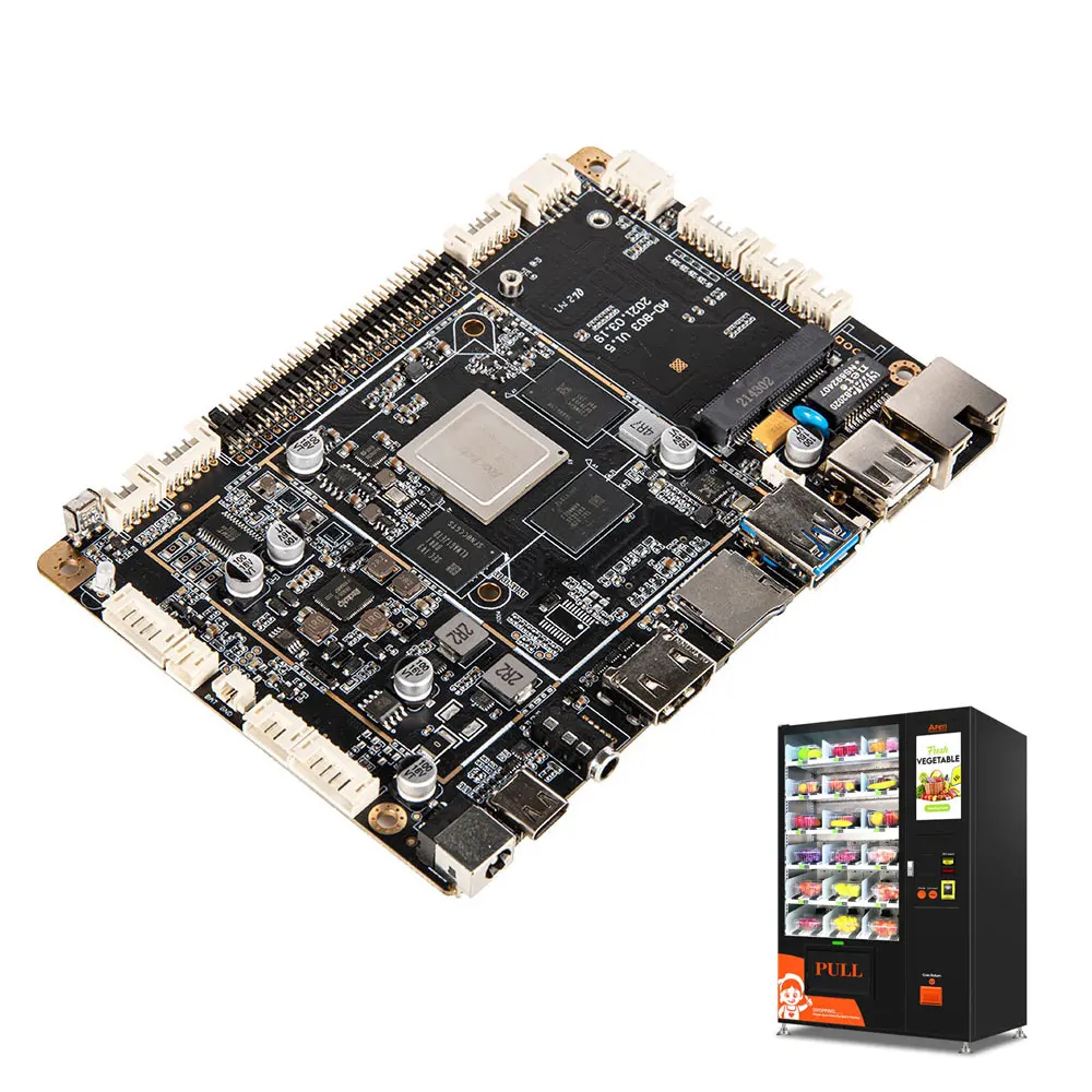 Rockchip RK3399 6-rdzeniowy procesor 4GB+32GB Cyfrowa tablica reklamowa Płyta główna o niskim poborze mocy