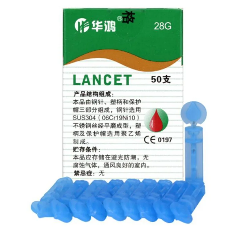 100pcs Disposable Blood taking Needles 28G Blood Collection Lancet Painless Lancing Device for Diabetes Accessory