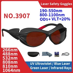 Laser Goggles Protective Glasses Industrial Safety IPI IR FPV ND YAG Infrared OD5 1064nm 532nm 755nm X-Ray Radiation Goggles