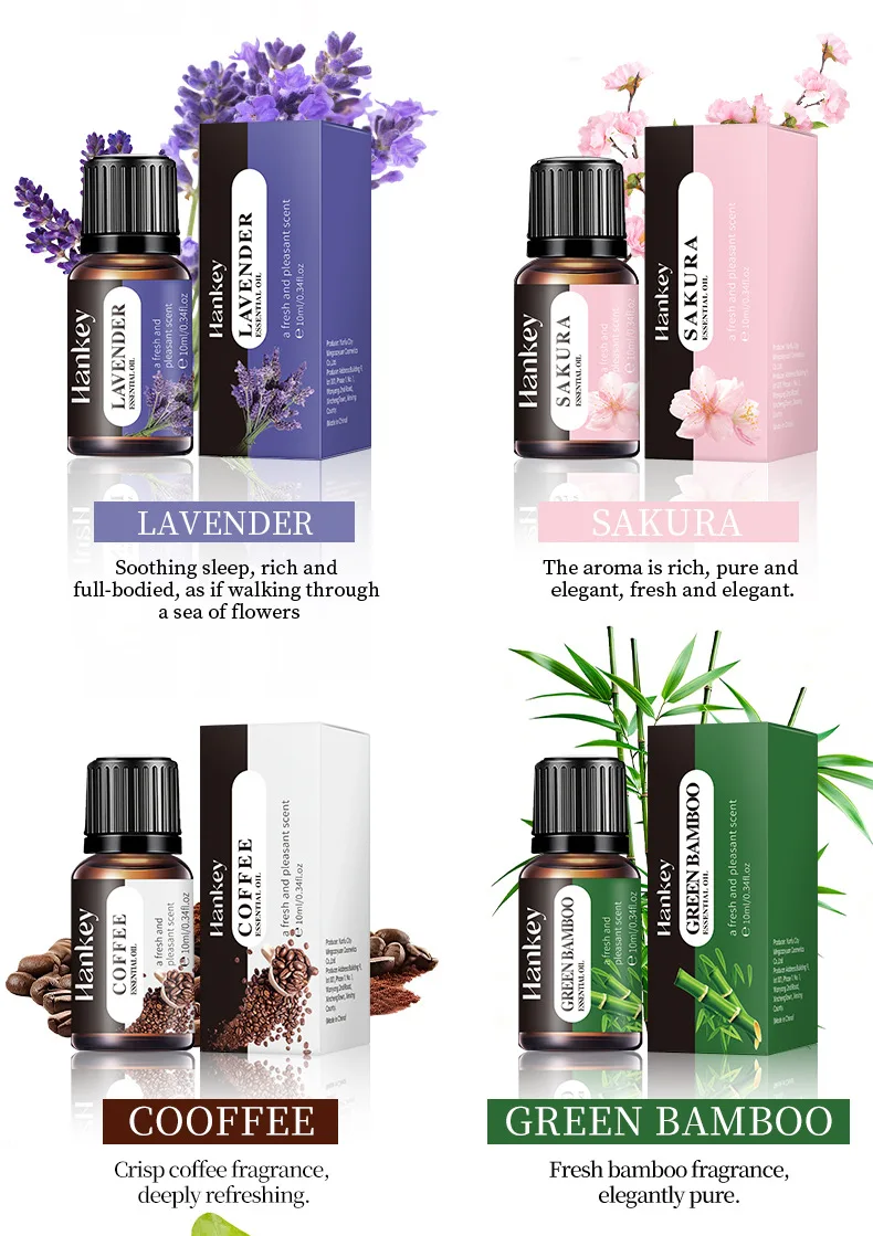 20 Sorten 10ml Ätherische Öle für Aroma-Diffusor Luftbefeuchter Zuhause Wasserlösliches Lavendel Vanille Orange Oliven Duftöl – Detail 7