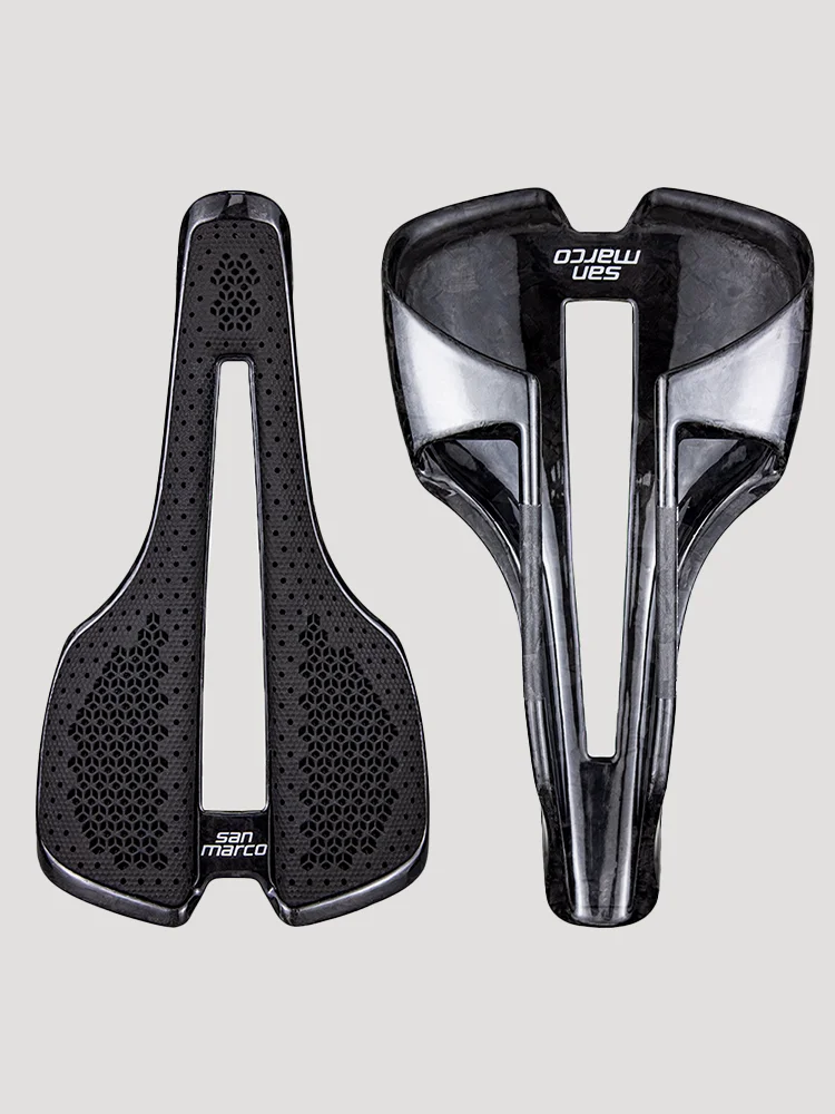 AliExpress SAN MARCO Ultralight San Marco Full Carbon Bike Saddle 3D Printed Monocoque Tech Performance Racing Design 138mm Bicycle Seat Cycling Part