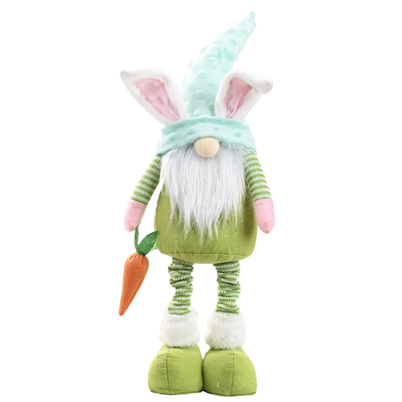 Easter Bunny Gnome  Carrot Plush Toys Doll Kids Easter Home Decor