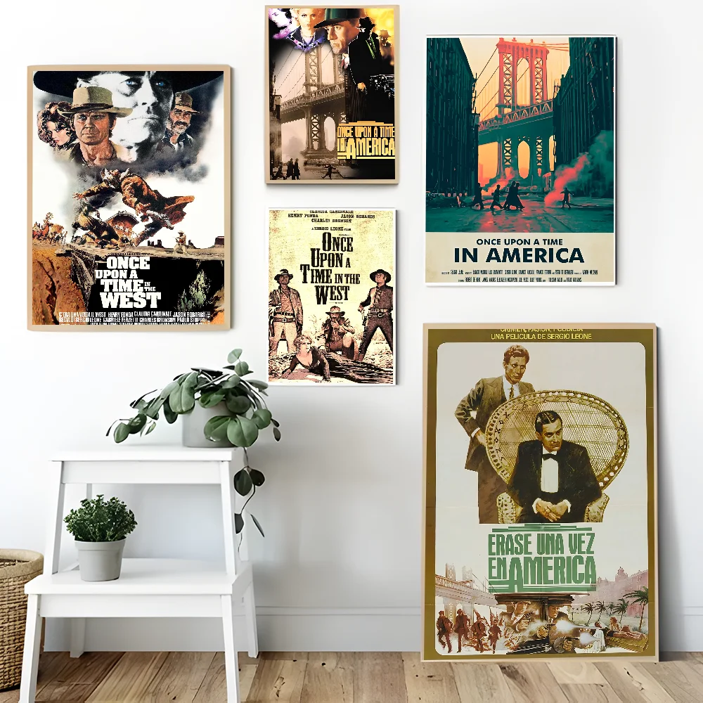 Movie Once Upon A Time In America Anime Posters Sticky Whitepaper Sticker DIY Room Bar Cafe Kawaii Room Decor