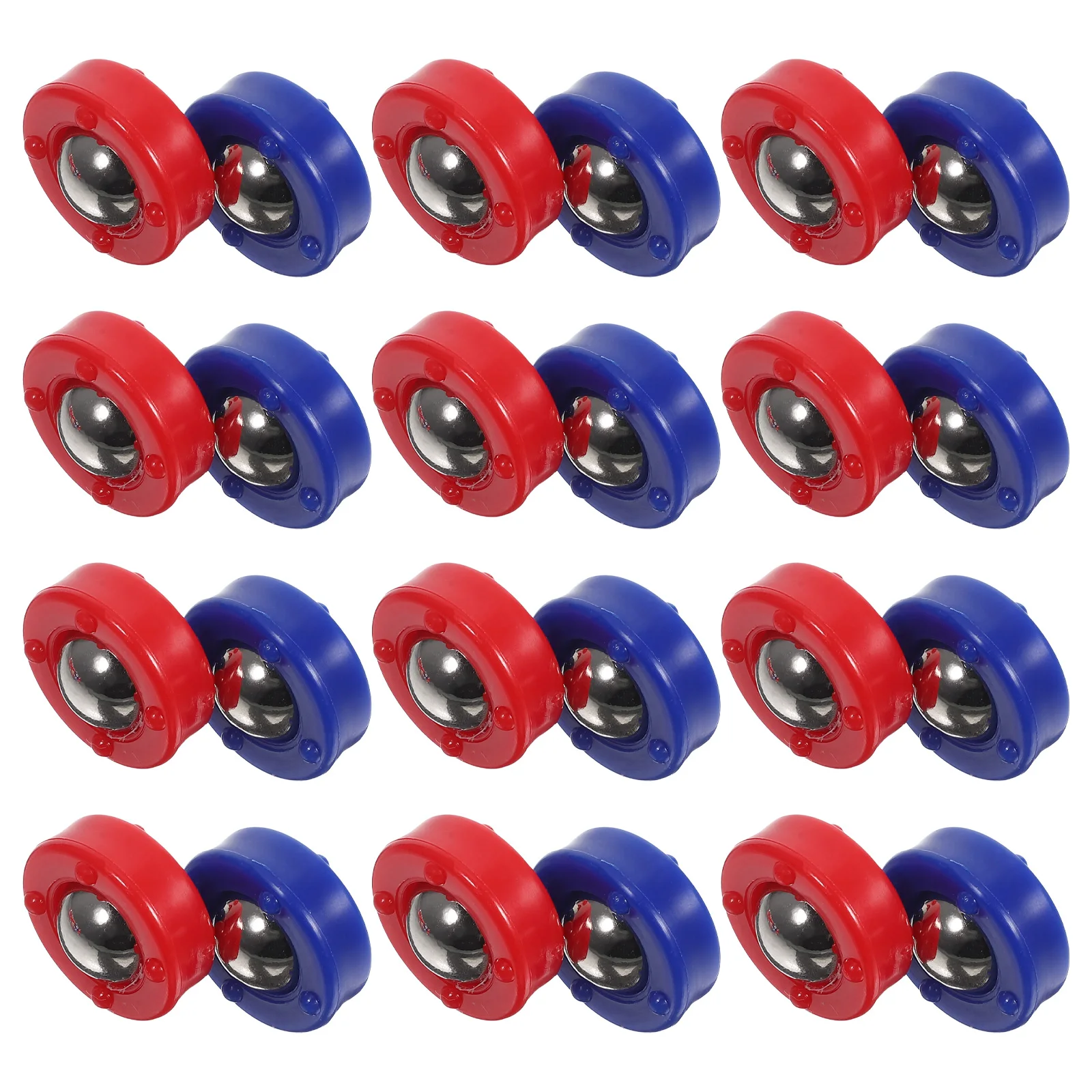

24pcs Mini Shuffleboard Toys Bright Colors Red Blue Desktop Game Kids Fun Family Interactive Playing Supplies