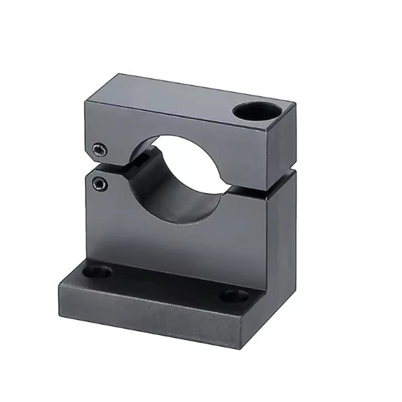 

Изготовленные на заказ высокоточные опоры направляющего вала из углеродистой стали 1045, обработанные на станке с ЧПУ, с настраиваемой резьбой