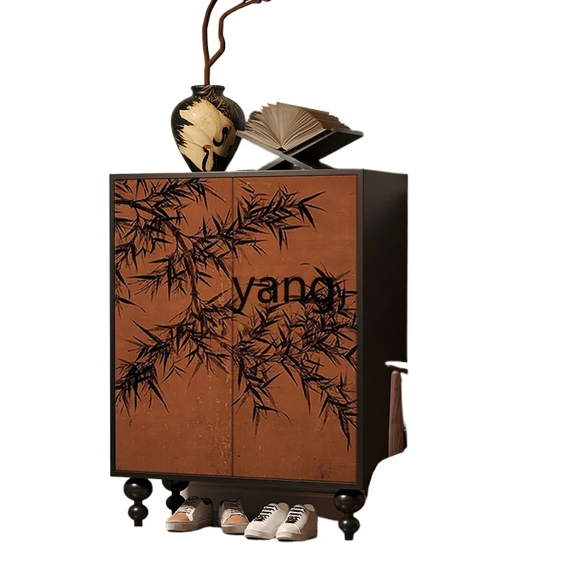 

TGF French home storage locker integrated decorative cabinet living room against the wall shoe cabinet