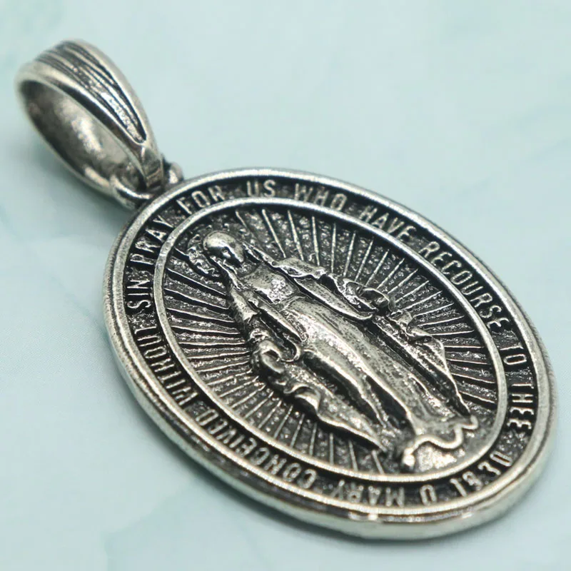 Compre 3 y Obtenga 1 Gratis, Medalla Milagrosa Antialérgica, Nacida de las Apariciones, Encarna el Gracerio del Sagrado Corazón de María, Colgante