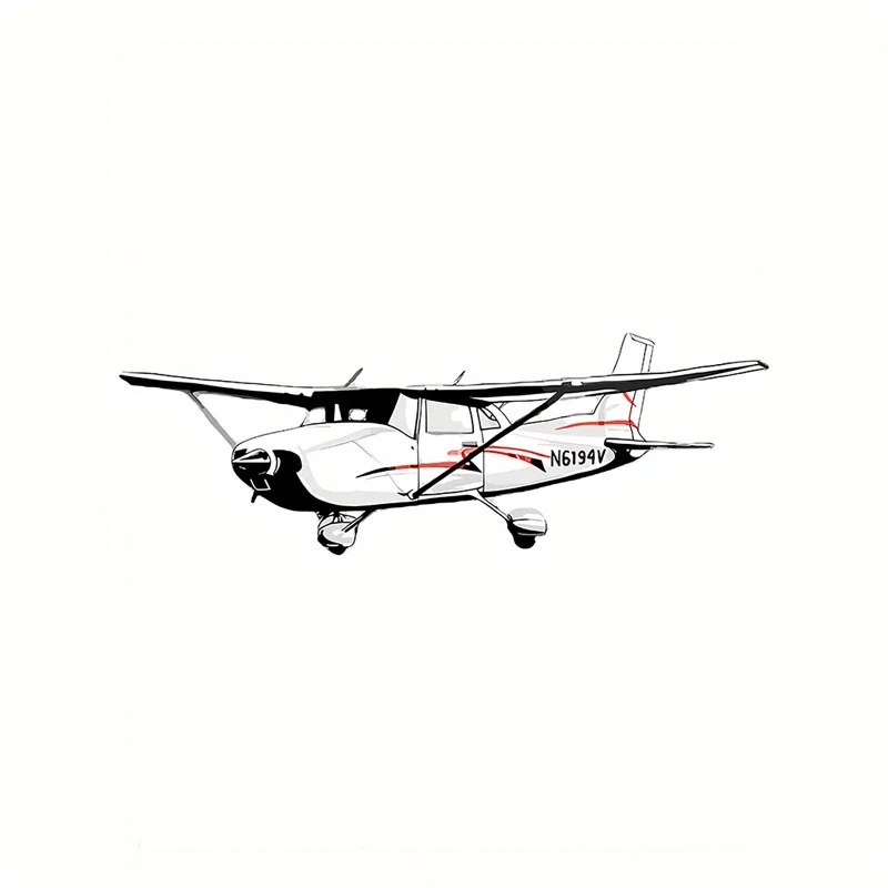 

1PC Unique Small Aircraft Sticker - Detailed Plane Graphic for Laptops, Luggage | Aviation Passion