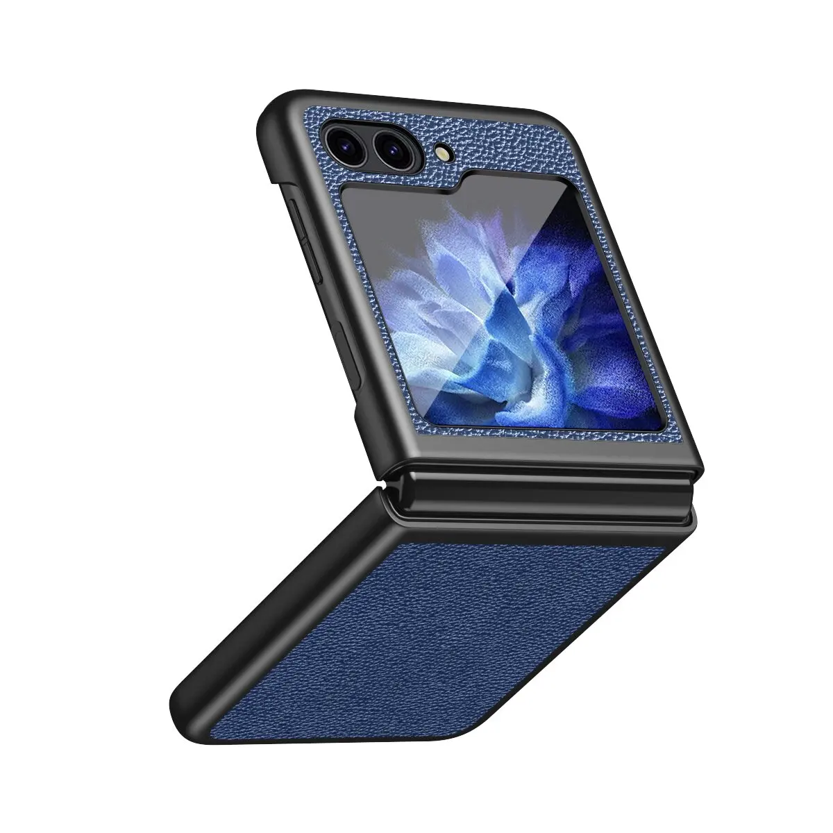 360° All-inclusive protector phone case on Galaxy Zflip6 wear resistant leather texture For Samsung Z Flip 6 flip6 ZFlip 6 shell