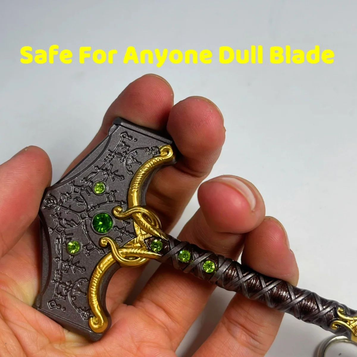 3.9 بوصة إله الحرب كراتوس معدن كاتانا السيف الأصلي الساموراي صابر اليابانية كاتانا النينجا سكين تأثيري اكسسوارات الدعامة لعبة