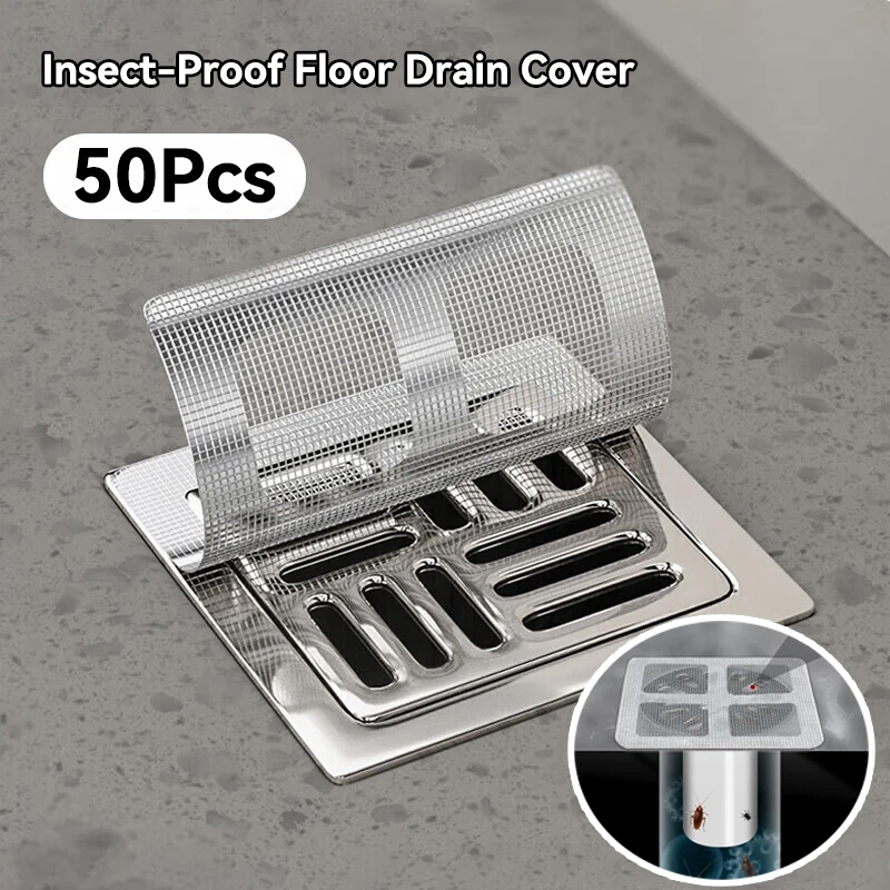 

New Disposable Floor Drain Sticker Shower Drain Hair Catcher Cover Sink Strainers Hair Filters Bathtub Mesh Filter Sticker