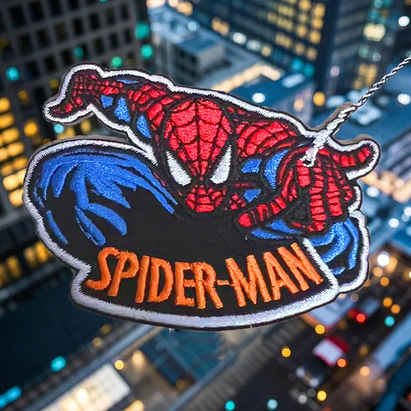 

Marvel Spider Man Embroidery Patch DIY Iron-On Superhero Decal for Children's Clothing Backpacks Hats - Marvel Fan Craft Supplie