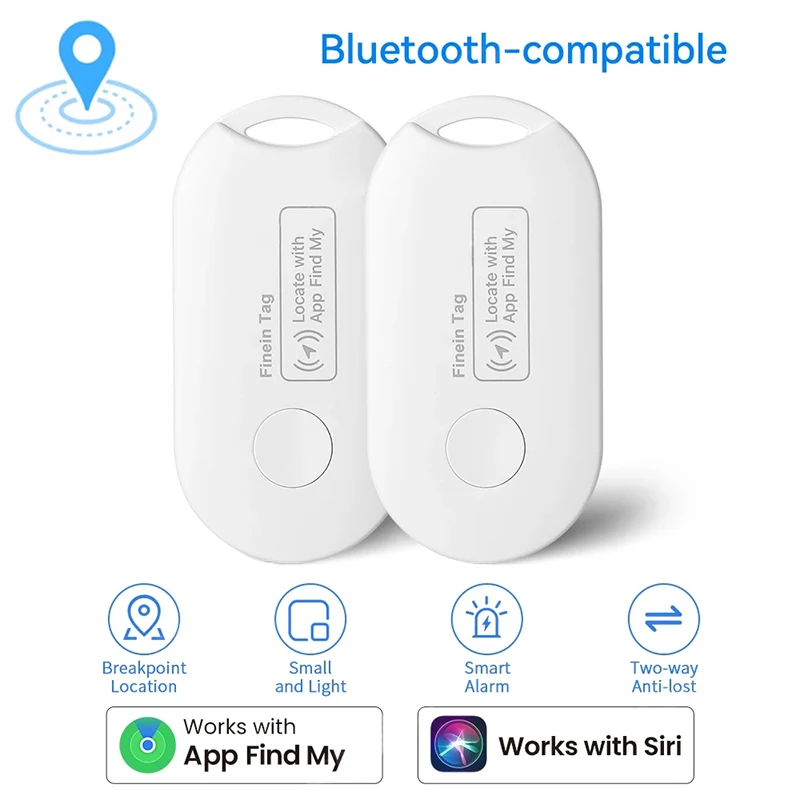 Smart Tag Global Locator GPS Tracker Works with iOS Apple Find My APP Anti-lost Finder Locator for Keys Wallet Car Pet Luggage