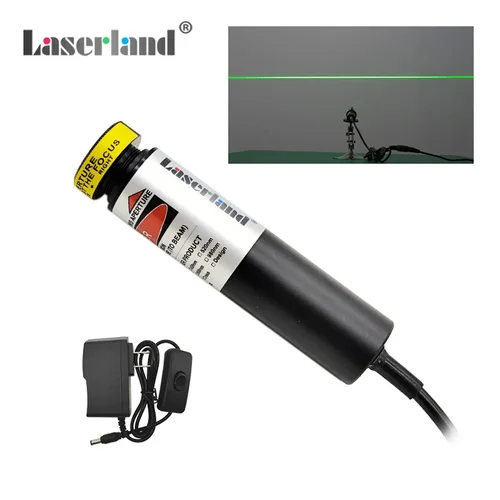 Imagen 2 del producto Módulo láser de línea verde, marcador localizador de ubicación de proyector, 520nm, para tela, piedra, carpintería, aserrado, alineación de corte