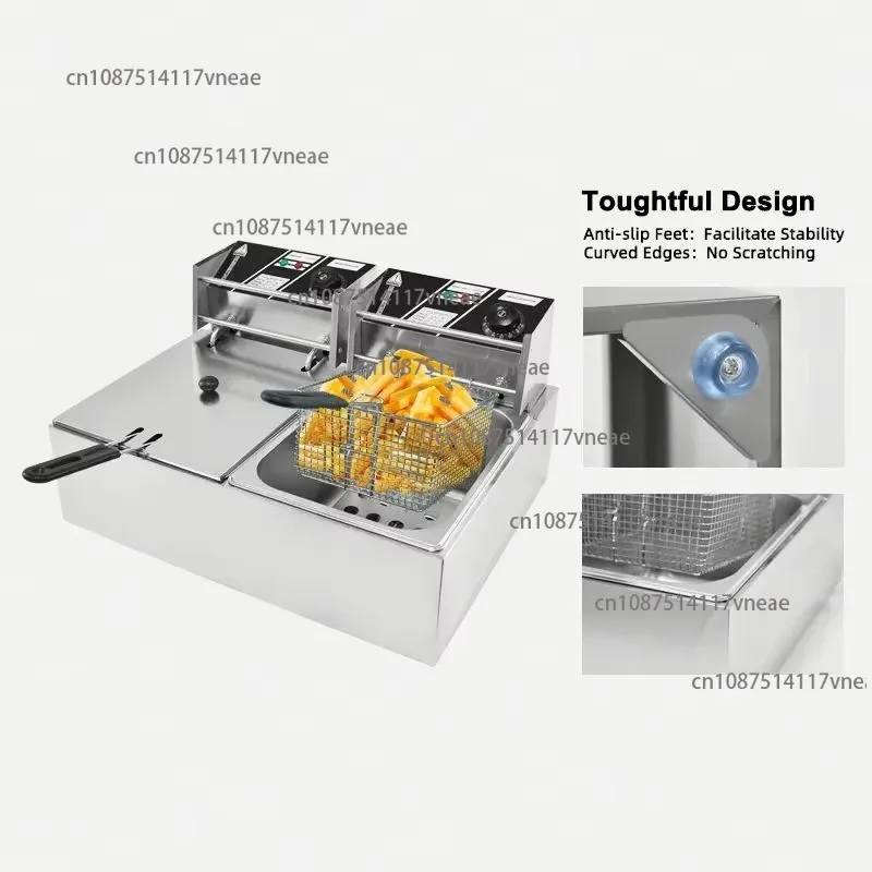 Gas Deep Fryer Frituur Container  Snacks ProductielijnOlie Frituur Machine