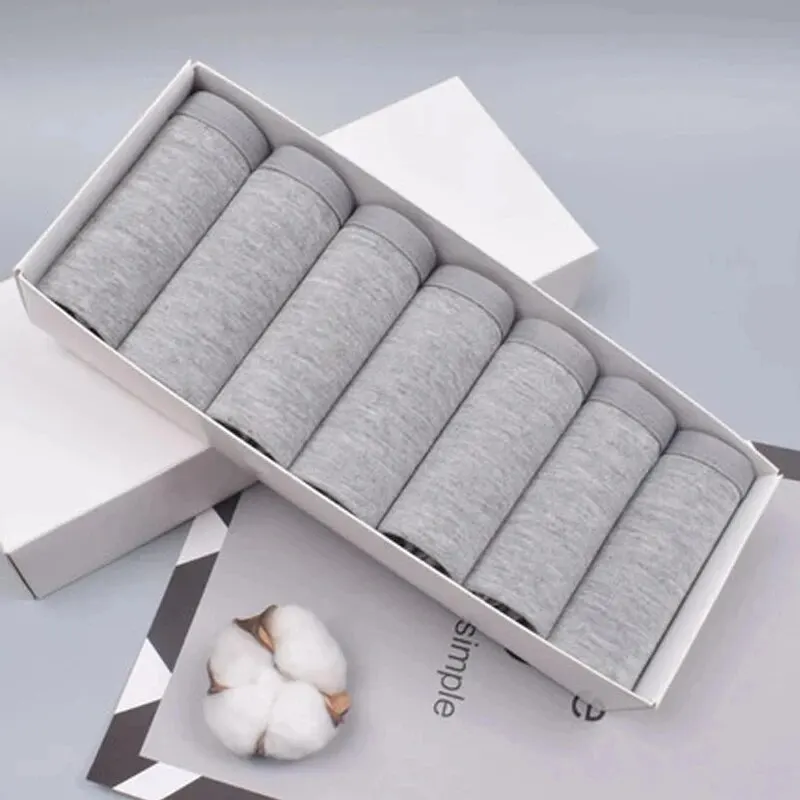 7 قطعة سراويل داخلية للنساء ملابس داخلية قطنية مقاس كبير ملابس داخلية مثيرة للفتيات ملابس داخلية ناعمة قابلة للتنفس ملابس داخلية نسائية لطيفة بلون واحد