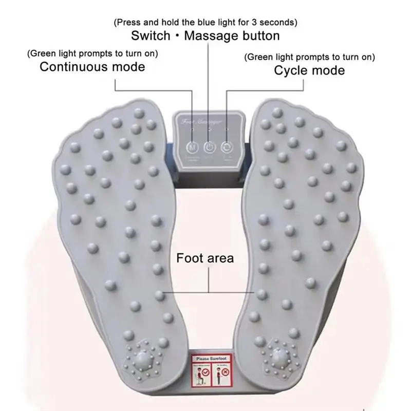 AEE6-Electric Foot Massager Discomfort Relief Relaxation Portable Tired Muscle Relief Electric Foot Massager