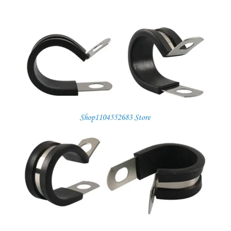 Y6GD Verbessertes Drahtklemmen-Sortimentsset, Edelstahl 304, Gummikissen, Kabelklemmen, Rohrklemmen-Set für