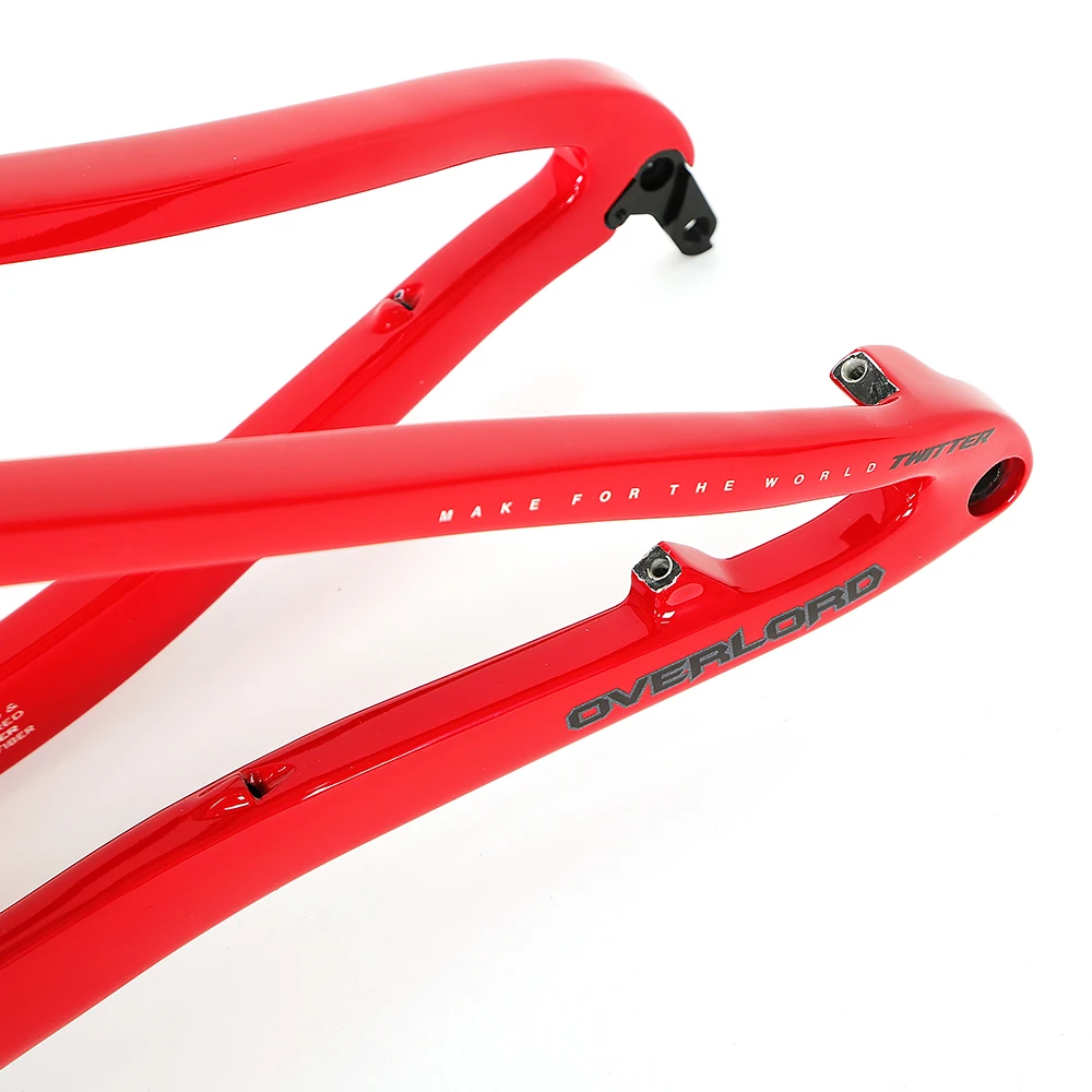 TWITTER-Full Suspension Carbon Fiber Mountain Bike Frame Barrel Pumping, Hydraulic Disc Brake, AM Class, 27.5 \