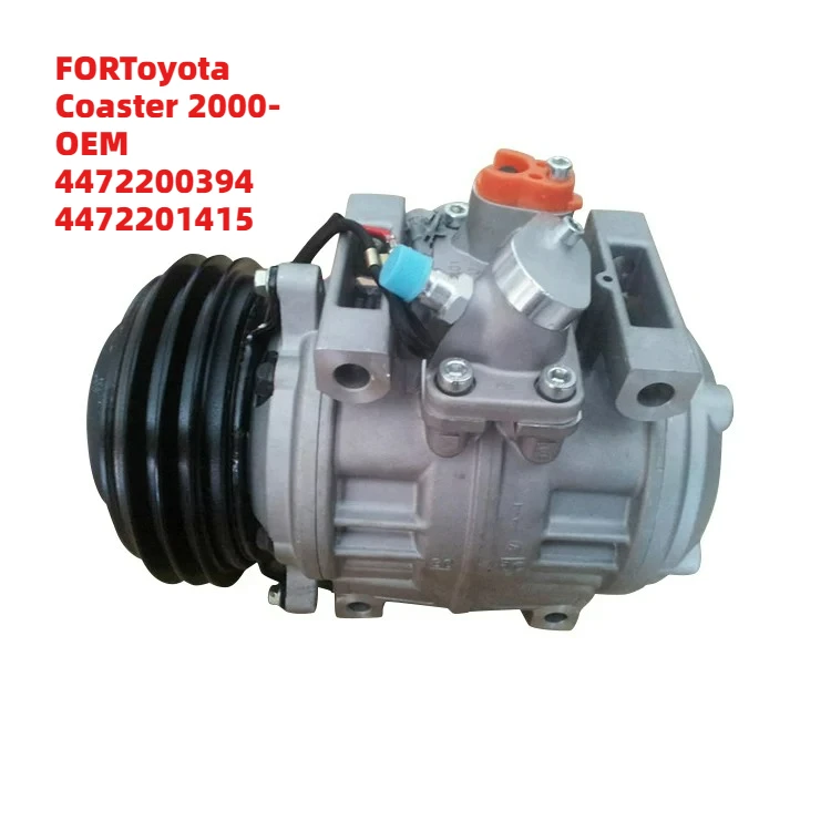 

High-Efficiency FORToyota Coaster 2000- OEM 4472200394 4472201415 24Volt Auto Air Conditioning System AC Compressor