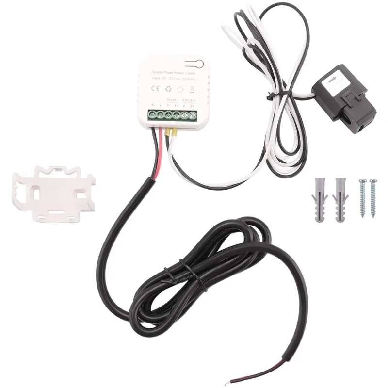 SB-Tuya Smart Wifi Energy Meter 80A With Current Transformer Clamp Kwh Power Monitor Electricity Statistics 90- 250V