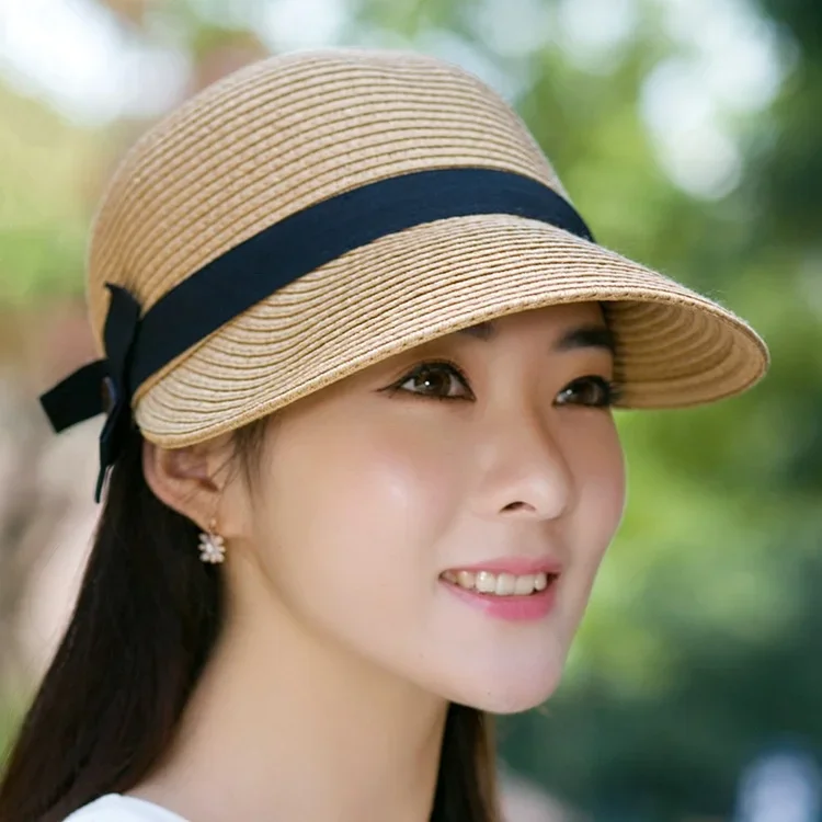 Fashionable Straw Hat for Women Sunhat for Summe Sombrero Cap Equestrian cap