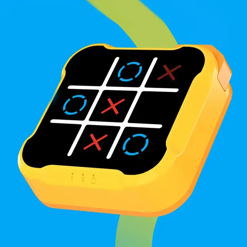 Tic-Tac-Toe مجلس مجلس ألعاب إلكترونية متعددة الوظائف مونتيسوري لغز الجدول لعبة الشطرنج مجموعة الشطرنج المحمولة للبالغين والأطفال #5