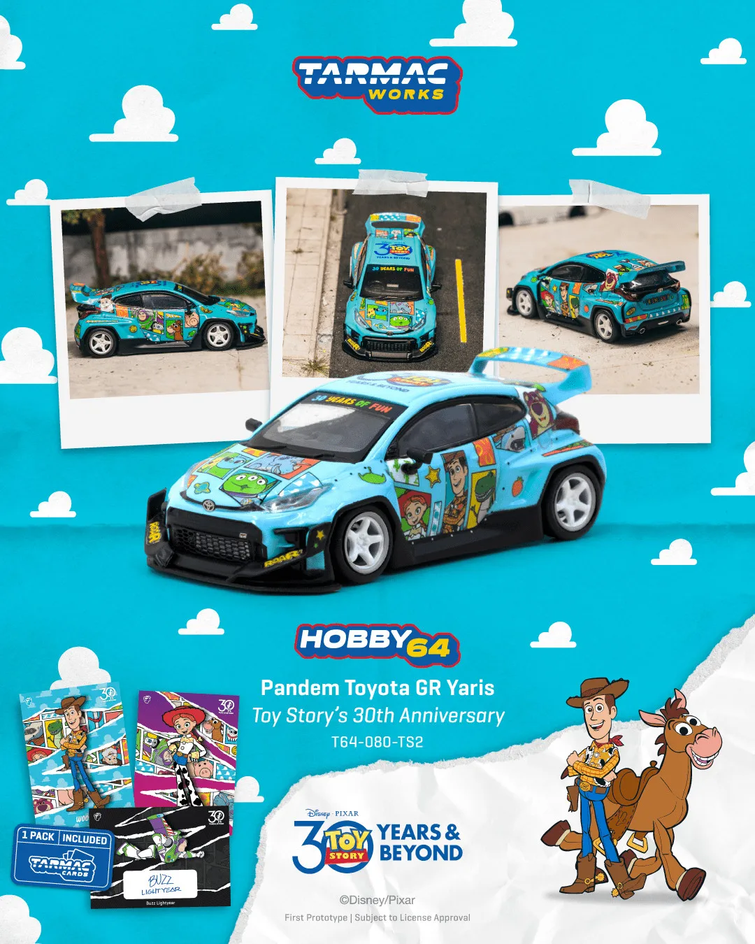 New Tarmac Works TW 1:64 LB-Kaido Works R32 Skvline Toy Story 5