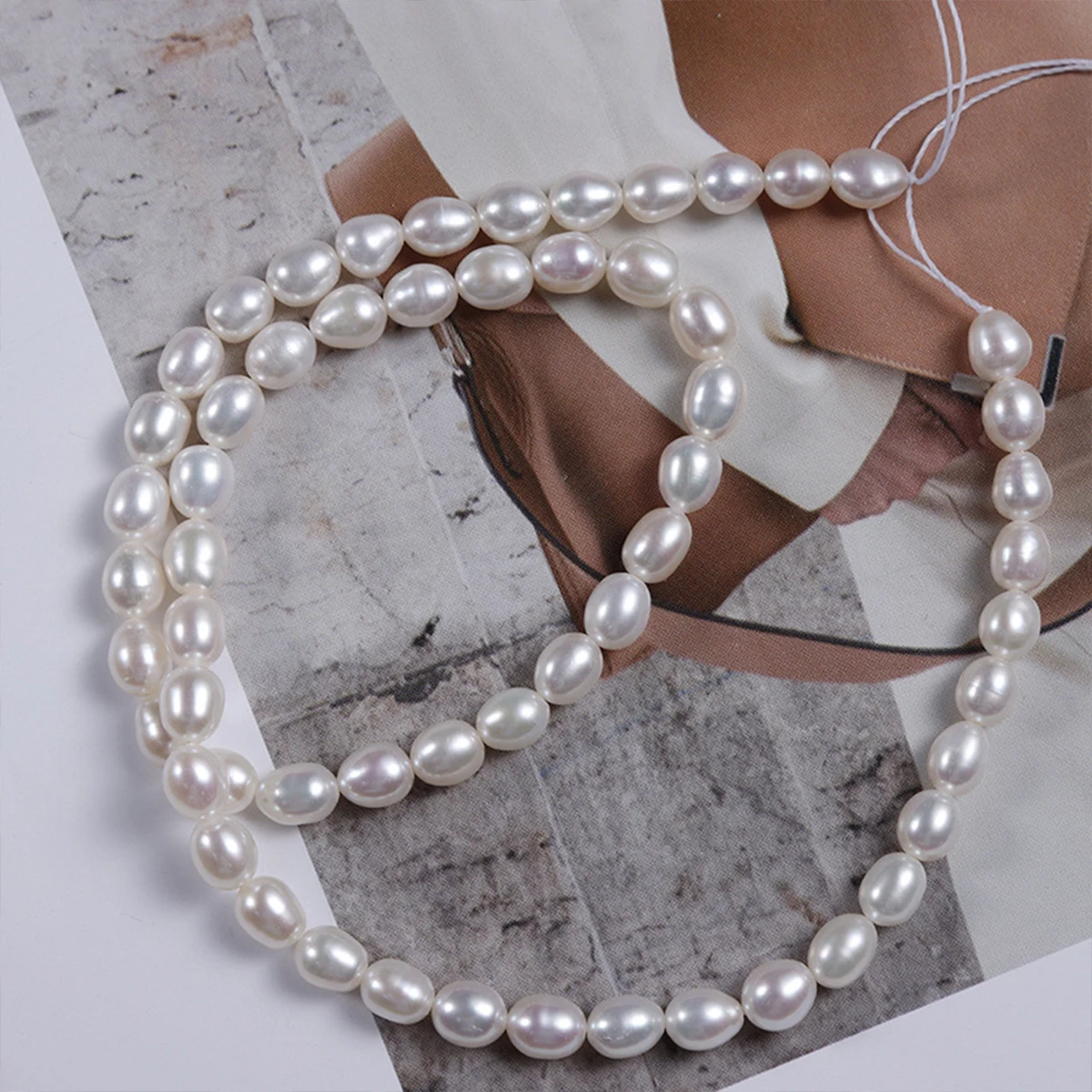 

5-6mm Natural Freshwater Pearl Rice Beads Strong Light for DIY Women Men Necklace Bracelets Earring Jewelry Making Accessories