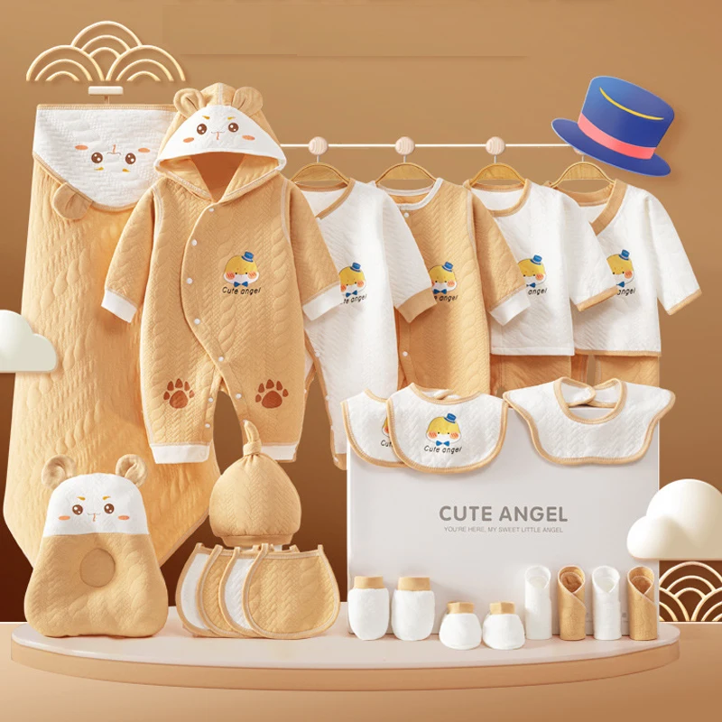 

Without Box 22/24/26 Pieces/0-3Months Newborn Baby Clothing 100% Cotton Kids Clothes Suit Unisex Infant Boys Girls Clothing Set