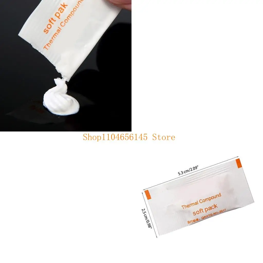 

5ASD 100X Термическая смазка 0,5 г высокой характеристики Термические пасты силиконовая смазка для охлаждения процессоров карты.