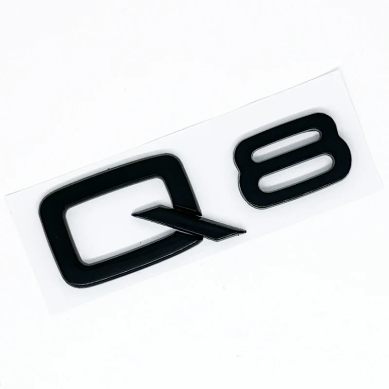 3d ABS Chrom Buchstaben Zahlen Auto Hinten Stamm Boot Emblem Aufkleber Abzeichen Für Q2 Q3 Q4 Q5 Q6 Q7 Q8 TDI TFSI Auto Styling Zubehör – Detail 4