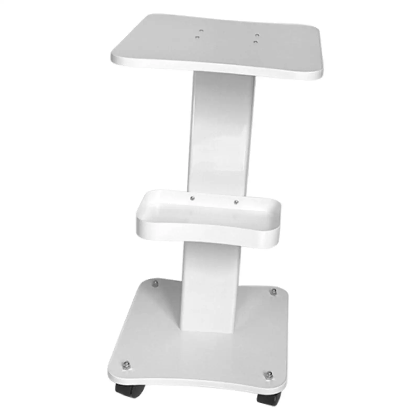 Mobile Utility Cart Salon Beauty Trolley Multifunctional Simple Assembly Portable Sturdy 360° Swivel Wheels Lab Serving Cart