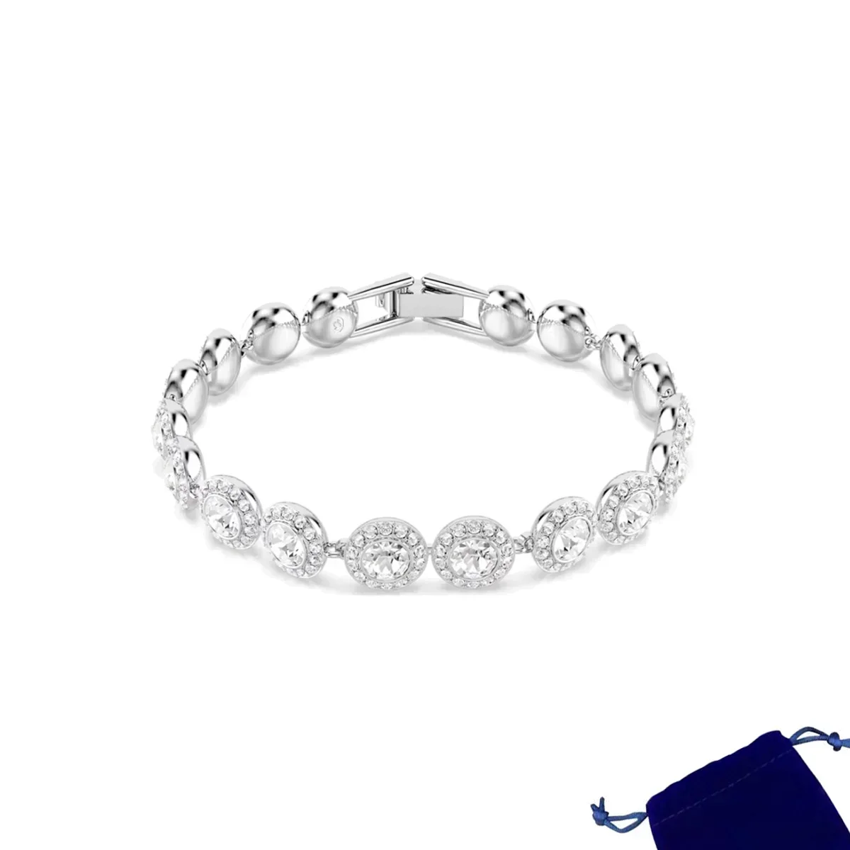 مجموعة أقراط وسوار وقلادة كلاسيكية فاخرة عالية الجودة من Una Angelic #6