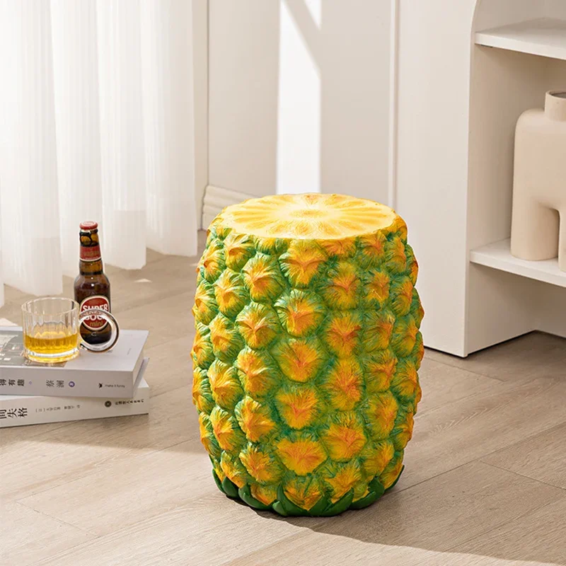 

Nordic Designer Coffee Stool Living Room Resin Furniture Change Shoe Stool Light Luxury Home Furniture Bedroom Makeup Stools